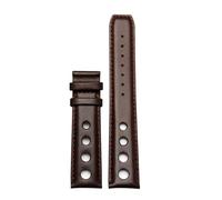 HASGTFM Lederarmband, passend for Tissot 1853, Sportarmband, passend for Racing PRS516 T91 1853, obere Schicht Rindsleder, 20 mm, passend for Chopin-Armband-Zubehör(Brown-brown-no clasp)