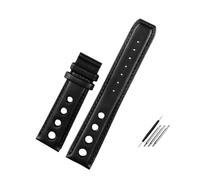 HASGTFM Lederarmband passend for Tissot 1853 Sportarmband Racing PRS516 T91 1853 Oberschicht 20 mm Riemenzubehör(Black no buckle)