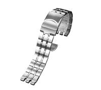 HASGTFM Massives Edelstahl-Armband, passend for Swatch YGS740, YGS749G, YIS401, YCS443, YVS451, passend for IRONY, Herrenarmband, 17 mm, 19 mm, 21 mm, Damenarmband(G27-silver,21mm)