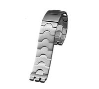HASGTFM Metall Edelstahl Armband Armband Fit for Swatch YGS749G YCS Yas YGS IRONY Keramik Männer Frauen Uhr Kette Riemen 17mm 19mm 21mm(SWQ-G21-silver,17mm)