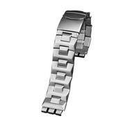 HASGTFM Metall Edelstahl Armband Armband Fit for Swatch YGS749G YCS Yas YGS IRONY Keramik Männer Frauen Uhr Kette Riemen 17mm 19mm 21mm(SWQ-20-silver,21mm)