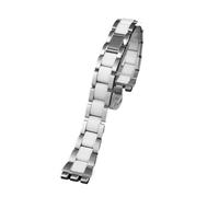 HASGTFM Metall Edelstahl Armband Armband Fit for Swatch YGS749G YCS Yas YGS IRONY Keramik Männer Frauen Uhr Kette Riemen 17mm 19mm 21mm(SWQ-01-silver,17mm)