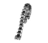 HASGTFM Metall Edelstahl Armband Armband Fit for Swatch YGS749G YCS Yas YGS IRONY Keramik Männer Frauen Uhr Kette Riemen 17mm 19mm 21mm(SWQ-01-black,21mm)