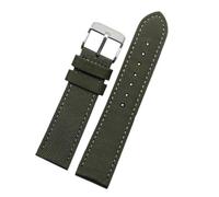 HASGTFM Nylon-Uhrenarmband for Seiko, for Casio, for Tissot, for Timex, for Outdoor-Sportarten, wasserdichtes Uhrenarmband for Herren, Zubehör, 20 mm(Armygreen-steel,24mm)