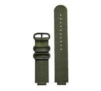 HASGTFM Passend for Casio Fit For G-Shock Uhrenarmband GBA-800 GMA-B800 GA-800/810 GBD-800 GA110 GA-120 GA100 modifiziertes Herren-Nylon-Uhrenarmband 16 mm(Army green black)