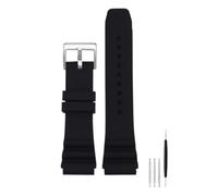 HASGTFM Passend for CASIO Swordfish MDV106-1A MDV-107 MTP-VD01 MDV-106D efr-303l Armband Herrenarmband 22mm Sport Silikonarmband(Black Silver)