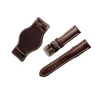 HASGTFM Passend for Green Water Ghost Uhrenarmband Tablett Leder Herren Uhrenarmband 18mm 20mm 21mm 22mm Handgefertigtes mattes Armband(Brown,20mm)