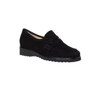 HASSIA Leder-Mokassins "Sevilla" in Schwarz - Größe 39 | Damen Schuhe Halbschuhe
