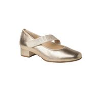 HASSIA Leder-Spangenballerinas "Cordoba" in Gold - Größe 42,5 | Damen Ballerinas
