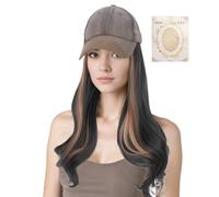 Hat Wig for Women - Wig Cap with Hair Extensions | Baseball Cap with Hair Attached | Fashion Hairpiece for Trip, Vacation, Outdoor Activities, Daily Dating, City Walk, Stage Performance