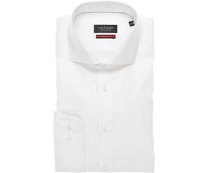 Hatico Modern Fit Hemd weiss, Einfarbig