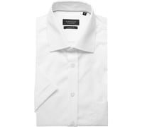 Hatico Regular Fit Hemd Kurzarm weiss