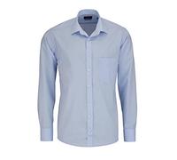 Hatico Regular Fit Hemd hellblau, Einfarbig
