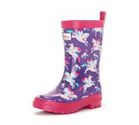 Hatley Mädchen Regenstiefel Printed Wellington Rain Boot, Purple