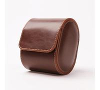 HATOFES Uhrenbox für Herren - Uhrenrolle, 1 Schlitz, Leder-Uhrenetui, Organizer mit abnehmbaren Uhrenkissen, luxuriöses PU-Material, Vintage-Uhren-Vitrine, Aufbewahrung für Uhren (1