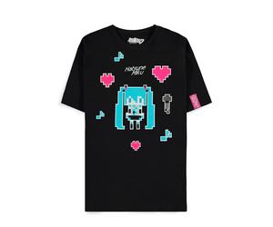 Hatsune Miku - Pixel - T-Shirt - Schwarz - M - 100% Baumwolle Schwarz M
