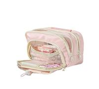 Hattba Federmäppchen mit hoher Kapazität, mehrere Fächer, mehrschichtige Stifteetui, Marker-Organizer für Studenten, Erwachsene, Segeltuch-Federmäppchen, a