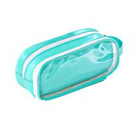 Hattba Multifunktionales Federmäppchen, großes Fassungsvermögen, Reise-Kosmetiktasche, Toilettenartikel für Studenten, Mädchen, Erwachsene, Schreibtisch-Organizer, Zubehör, grün