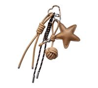 Hattba Robuster, leichter Leder-Stern-Anhänger, stilvolles Taschenzubehör zur Verschönerung von Taschen während der Fahrt oder auf Reisen