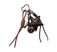 Hattba Robuster, leichter Leder-Stern-Anhänger, stilvolles Taschenzubehör zur Verschönerung von Taschen während der Fahrt oder auf Reisen