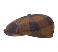 Hatteras Ankeny Wool Check Flatcap by Stetson braun L (58-59 cm)