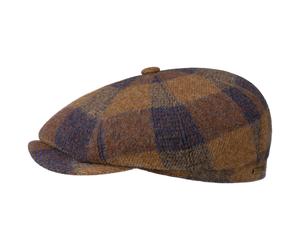 Hatteras Ankeny Wool Check Flatcap by Stetson braun L (58-59 cm)