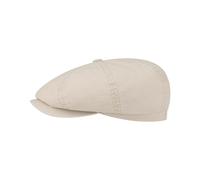 Stetson Hatteras Ballonmütze aus Bio-Baumwolle Herren Flat Cap mit UV-Schutz 40 Schiebermütze Frühjahr Sommer beige XS (52-53 cm)