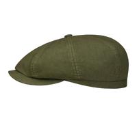 Hatteras Classic Cotton Flatcap by Stetson oliv XS (52-53 cm)