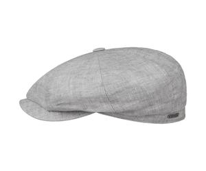 Hatteras Classic Leinen Flatcap by Stetson hellgrau 56 cm