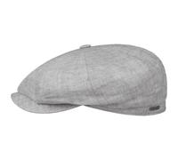 Hatteras Classic Leinen Flatcap by Stetson hellgrau 58 cm