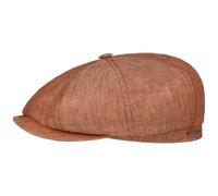 Hatteras Classic Leinen Flatcap by Stetson rost 55 cm