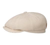 Stetson Hatteras Flatcap Corduroy Herbst Winter Made in EU Herren Hellbeige XXL (62-63 cm)