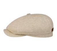 Hatteras Cotton Linen Jersey Flatcap by Stetson beige S (54-55 cm)
