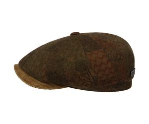 Hatteras Dark Paisley Flatcap by Stetson braun XXL (62-63 cm)
