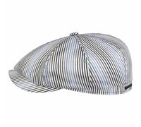 Hatteras Fresh Stripes Flatcap by Stetson weiß-blau L (58-59 cm)