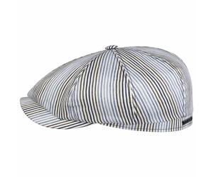 Hatteras Fresh Stripes Flatcap by Stetson weiß-blau XL (60-61 cm)