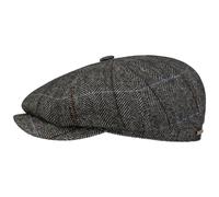 Hatteras Gallanger Wool Flatcap by Stetson grau-schwarz S (54-55 cm)