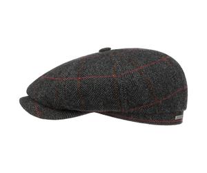 Hatteras Gallanger Wool Flatcap by Stetson schwarz-grau S (54-55 cm)