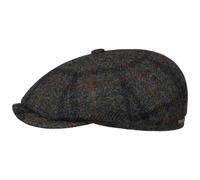 Hatteras Harris Tweed Check Flatcap by Stetson anthrazit-meliert 62 cm