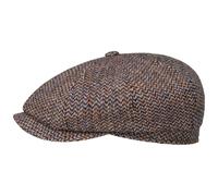 Hatteras Harris Tweed Freestyle Flatcap by Stetson blau-orange M (56-57 cm)