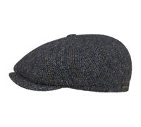 Hatteras Herringbone Stripe Flatcap by Stetson dunkelblau XXL (62-63 cm)
