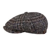 Hatteras Hoback Virgin Wool Flatcap by Stetson beige-blau 60 cm