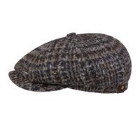 Hatteras Hoback Virgin Wool Flatcap by Stetson beige-blau 63 cm