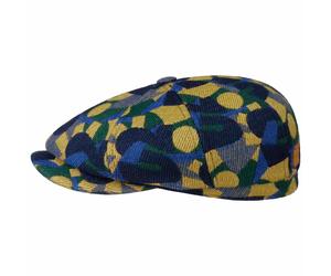 Hatteras Jacquard x The Feebles Flatcap by Stetson blau M (56-57 cm)