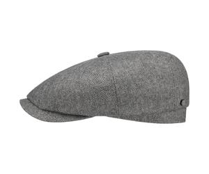 Hatteras Kaschmir Seide Flatcap by Stetson grau 55 cm