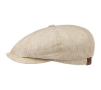 Hatteras Leinen Flatcap by Stetson beige 55 cm