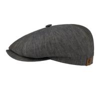 Hatteras Leinen Flatcap by Stetson grau 59 cm