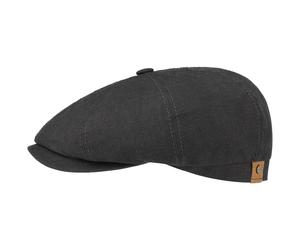 Hatteras Leinen Flatcap by Stetson schwarz 57 cm
