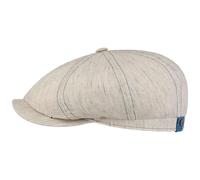Hatteras Pandico Leinen Flatcap by Stetson hellbeige 56 cm