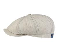 Hatteras Pandico Leinen Flatcap by Stetson hellbeige 62 cm